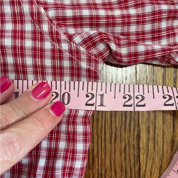 Wrangler Riata Boys Button Down Collar Red White Plaid Long Sleeve Size XXL - Picture 4 of 8